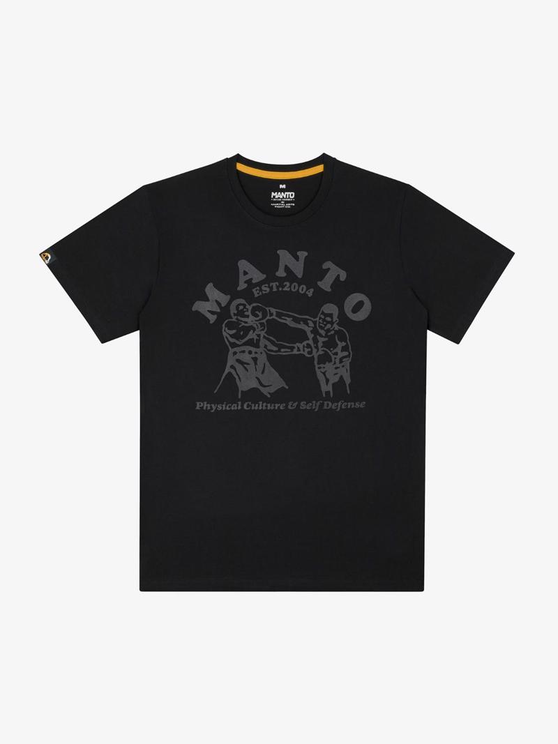 MANTO boxeo tshirt- black